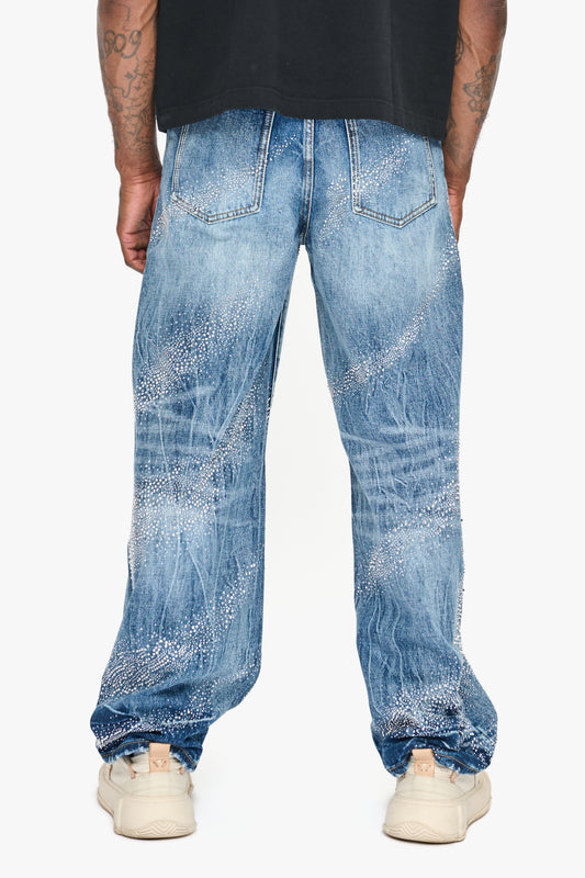Sape Blue Wash Baggy Jean