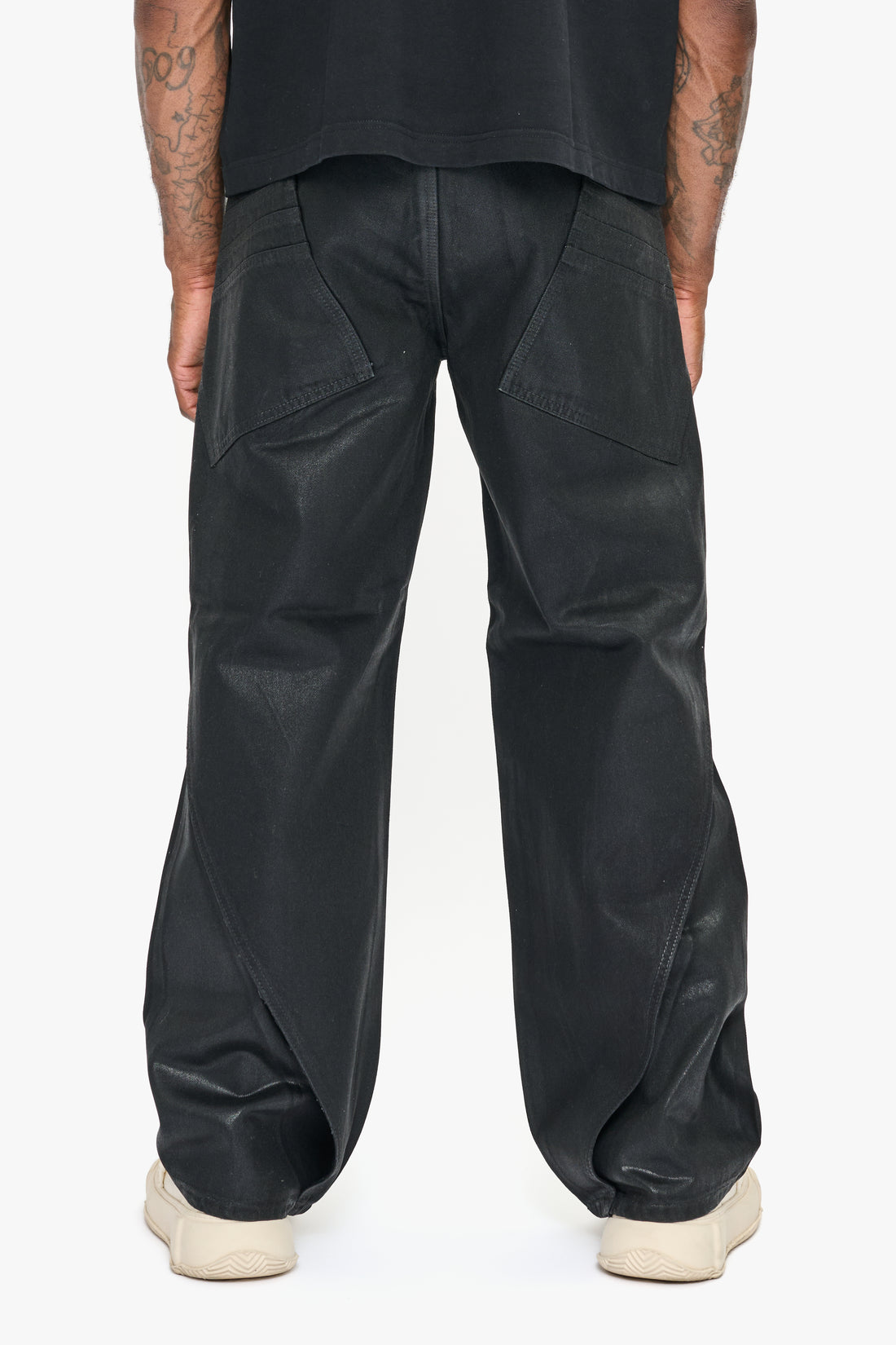 Gozai Black Waxed Baggy