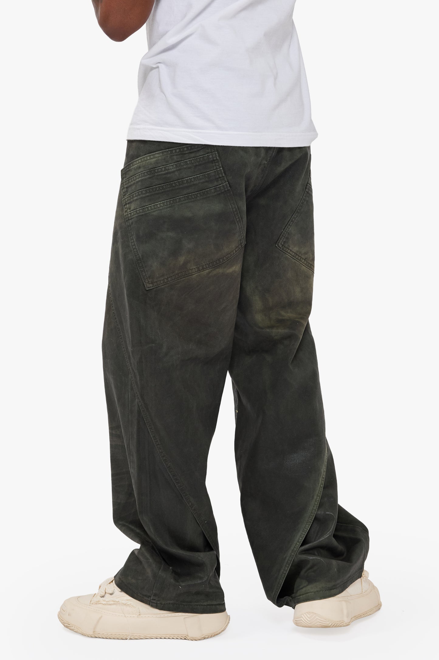 Gozai Vintage Olive Waxed Baggy