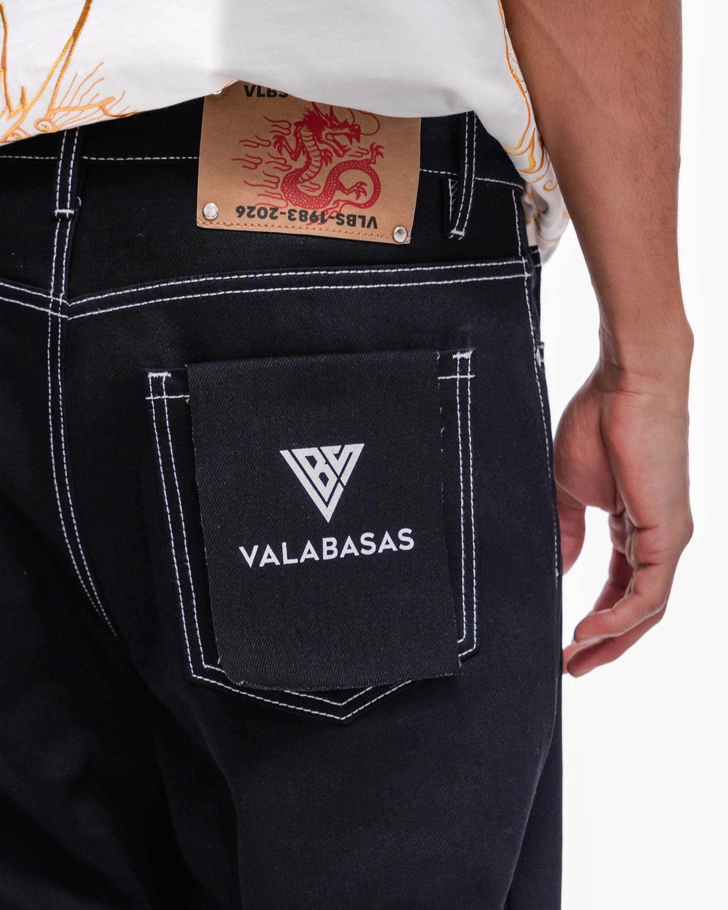 Blaze Fang Straight Leg Denim Jet Black