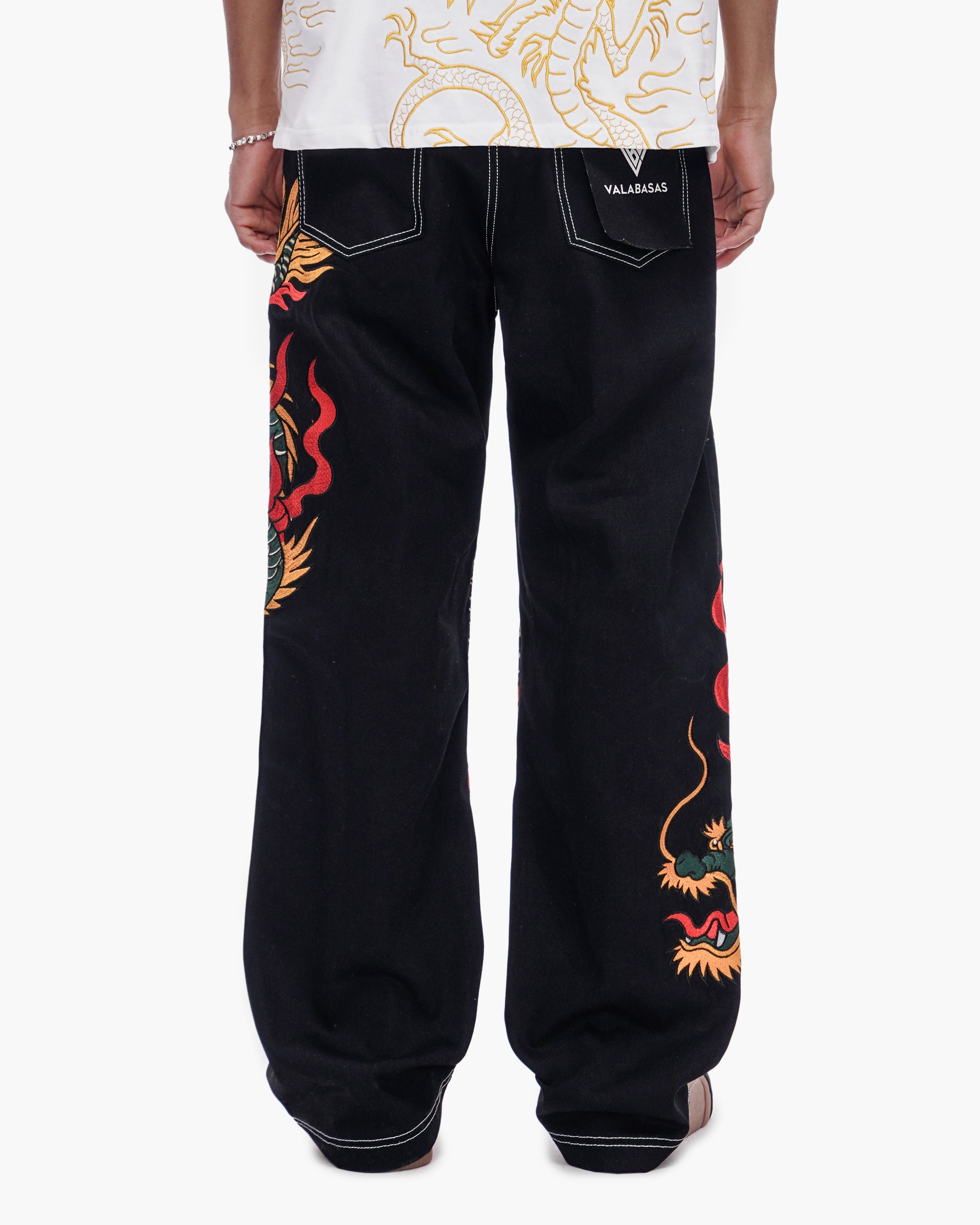 Blaze Fang Straight Leg Denim Jet Black