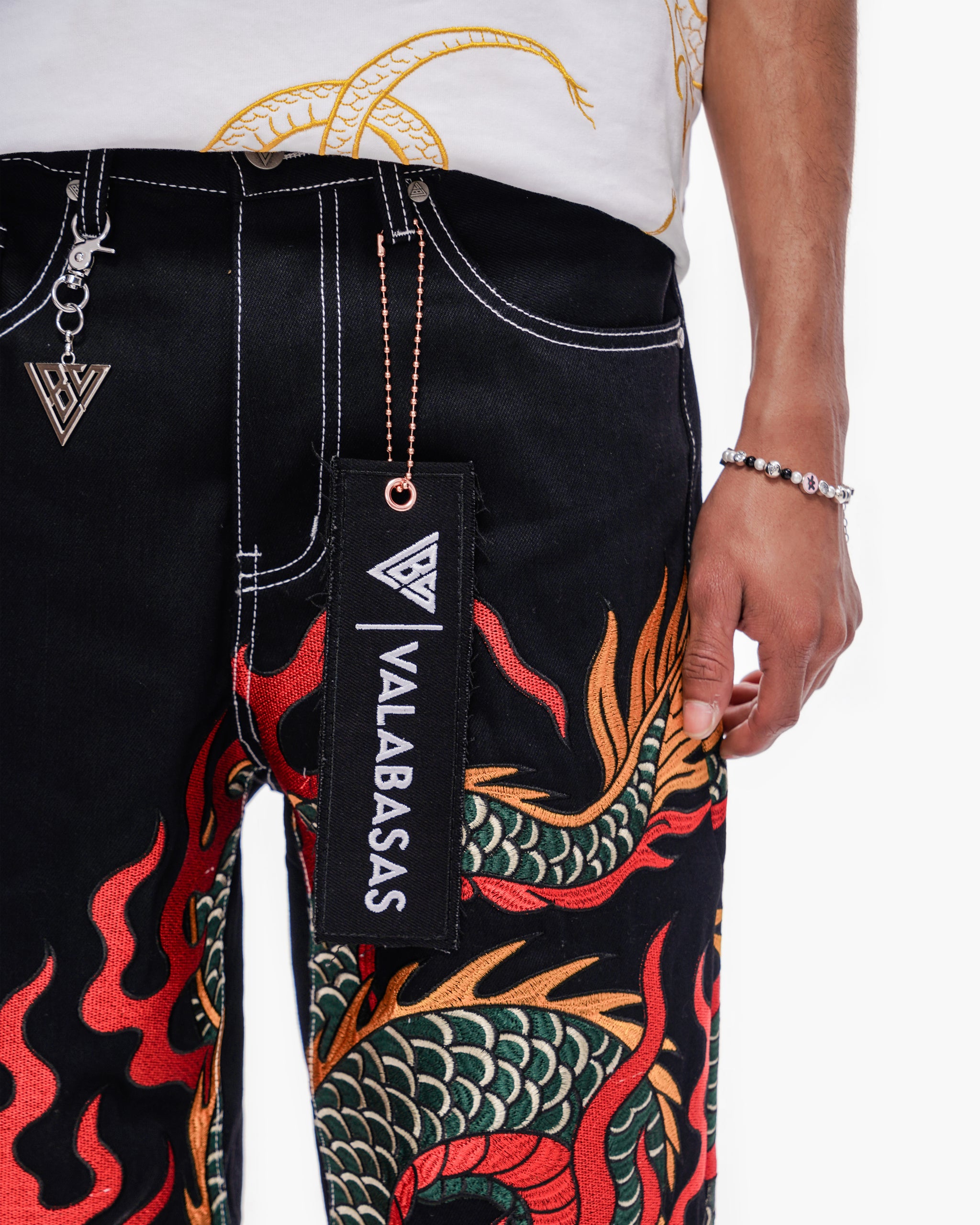 Blaze Fang Straight Leg Denim Jet Black