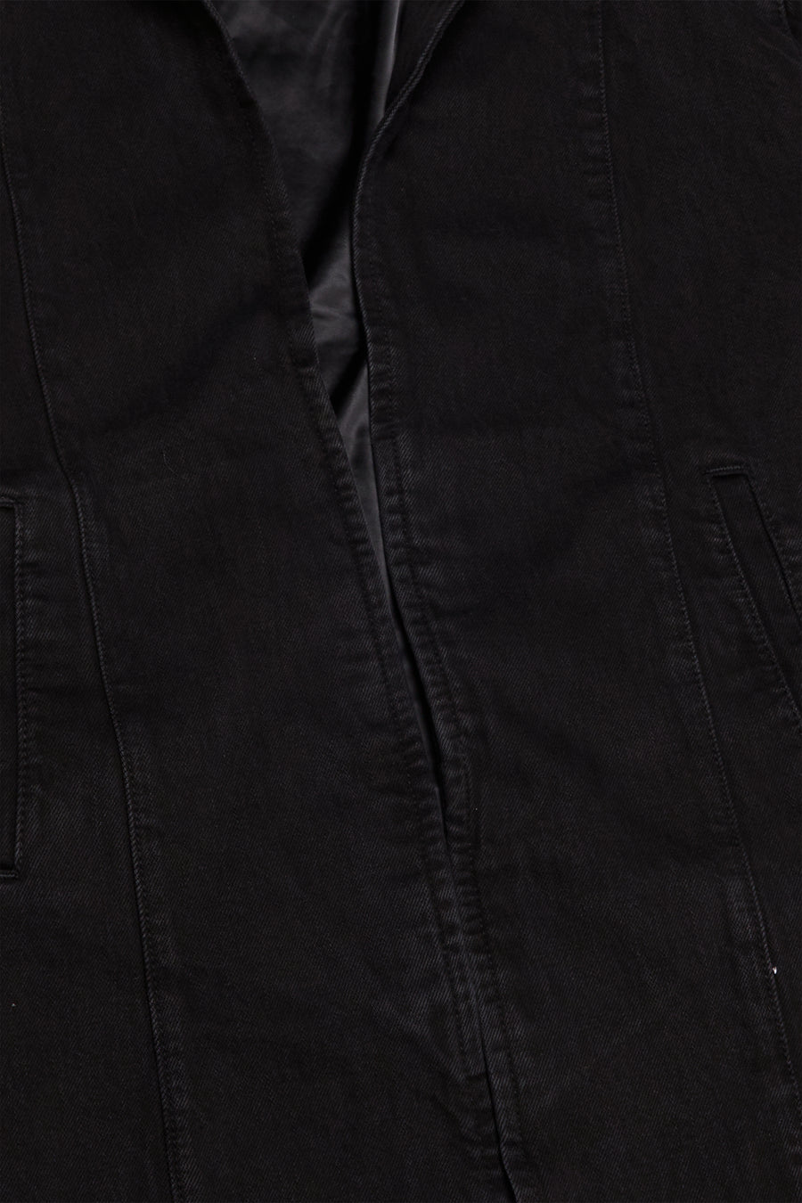 "KREED" DENIM TRENCHCOAT BLACK WASH