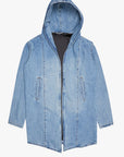 "KREED" DENIM TRENCHCOAT LIGHT BLUE