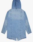 "KREED" DENIM TRENCHCOAT LIGHT BLUE