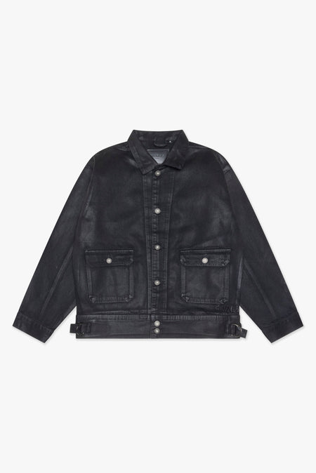 Mr.Jacket Black Wash Waxed