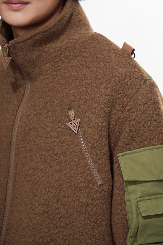 Hike Brown Sherpa Jacket