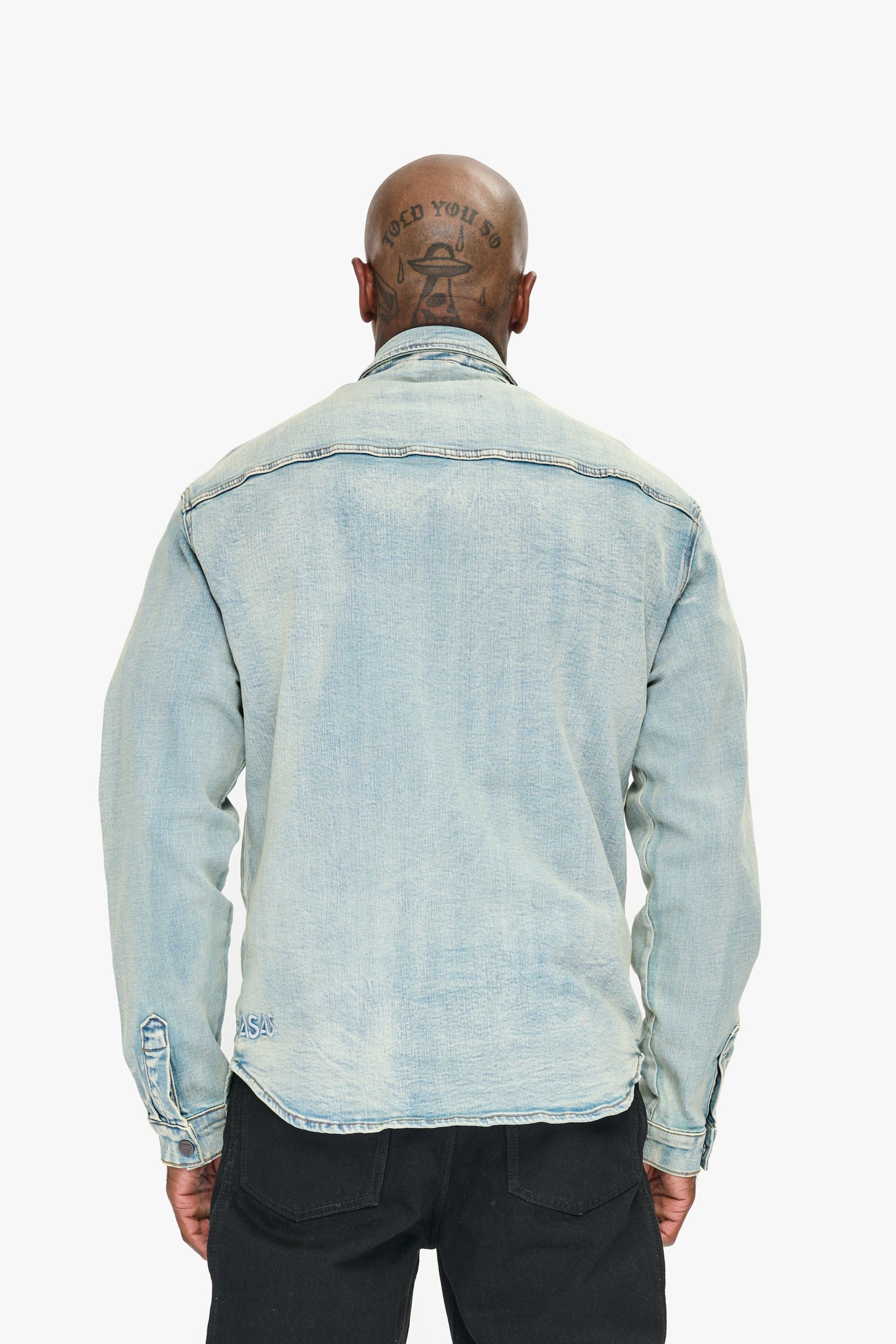 Mr.Button Down Light Wash