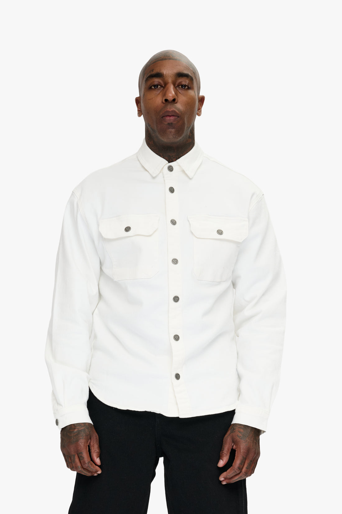 Mr.Button Down White