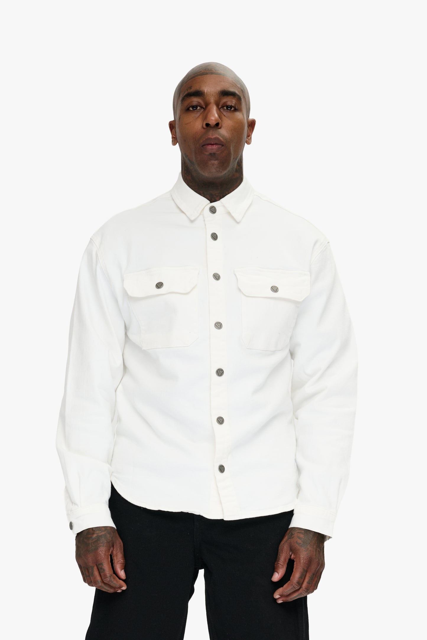 Mr.Button Down White
