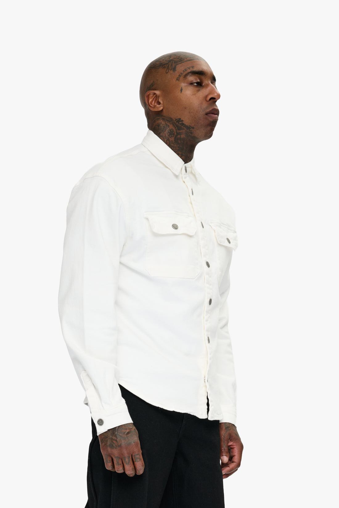 Mr.Button Down White