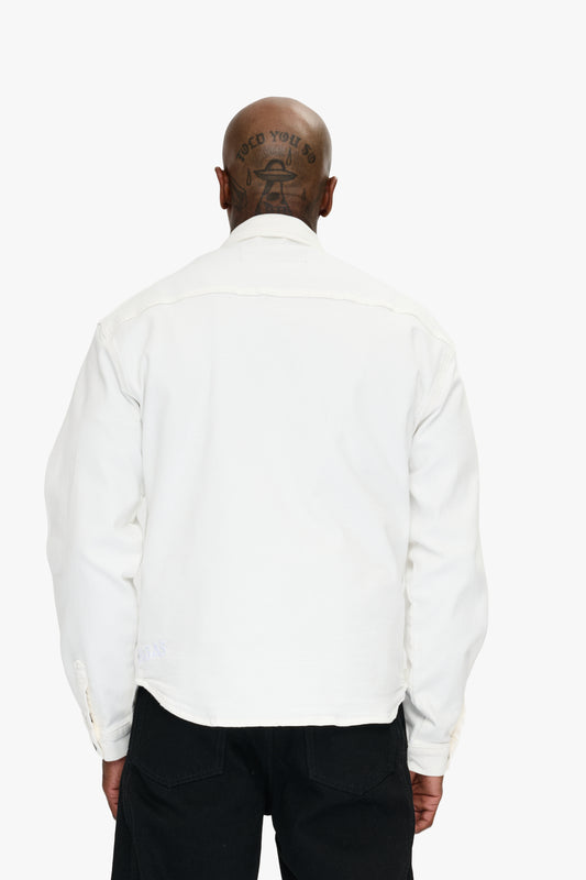 Mr.Button Down White