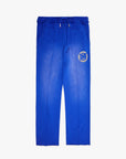 "STAMP" BLUE FRENCH TERRY STRAIGHT PANT