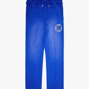 "STAMP" BLUE FRENCH TERRY STRAIGHT PANT