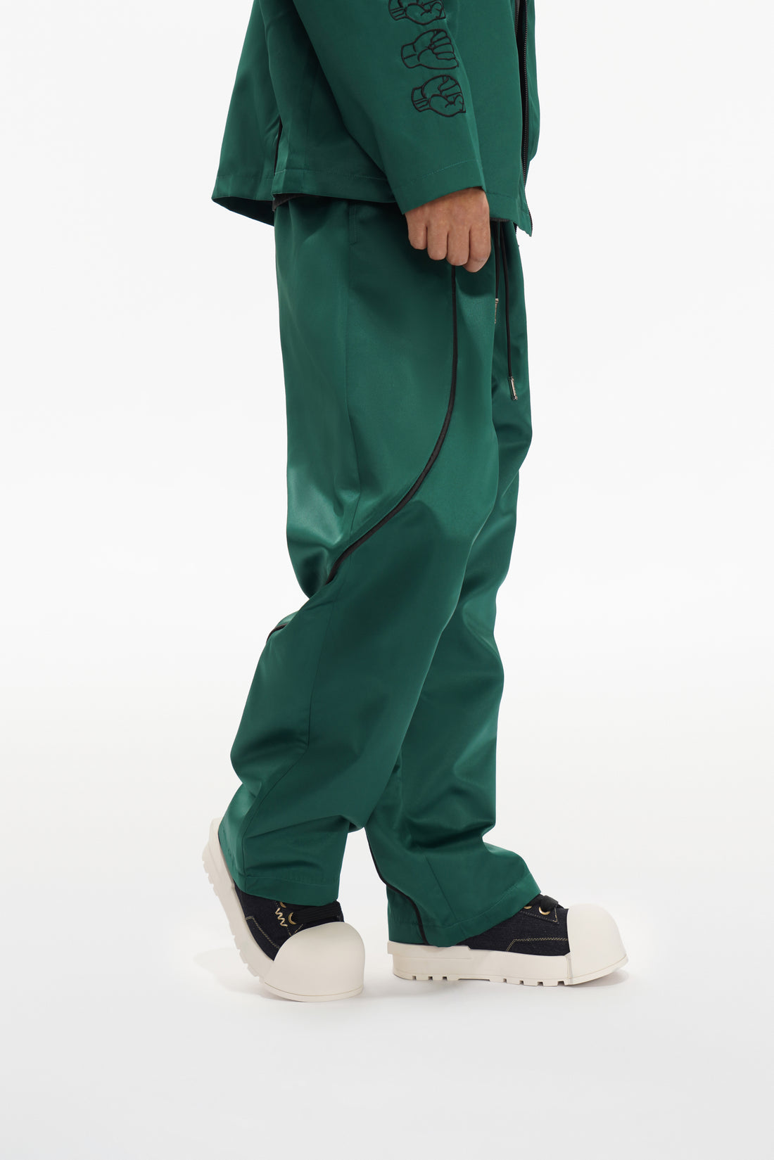 Signal Loose Straight Pants Green