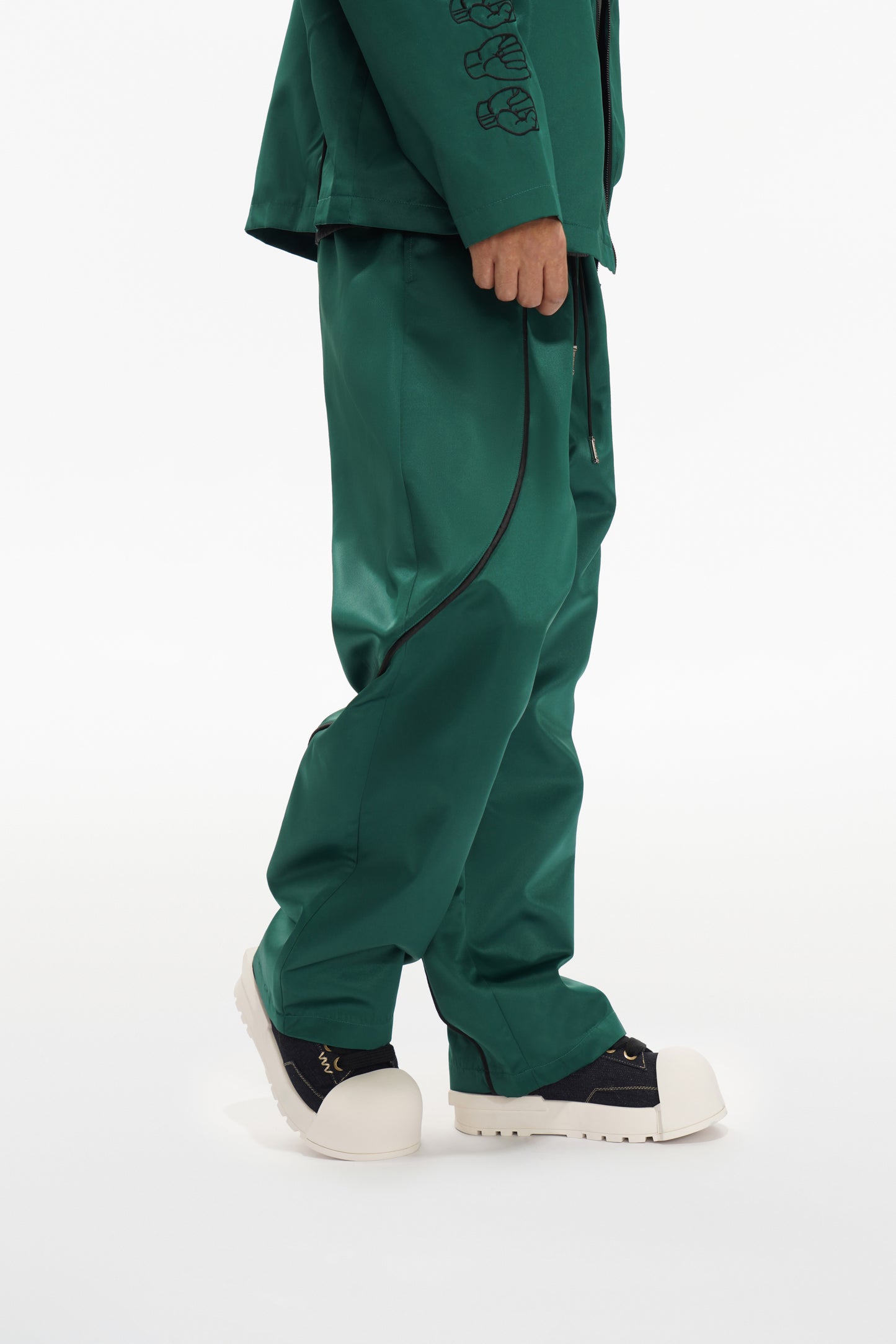 Signal Loose Straight Pants Green