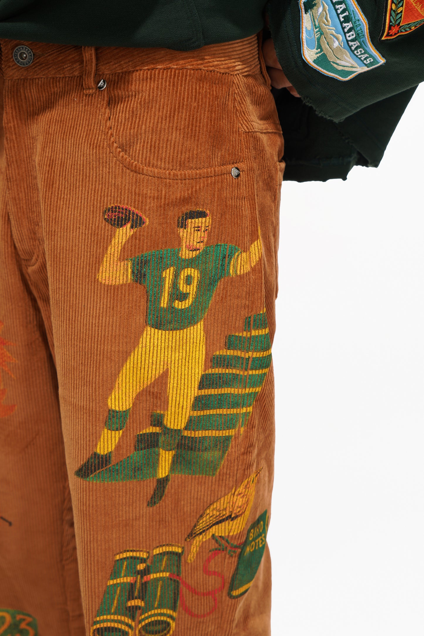 Trailway Corduroy Orange Straight Pants