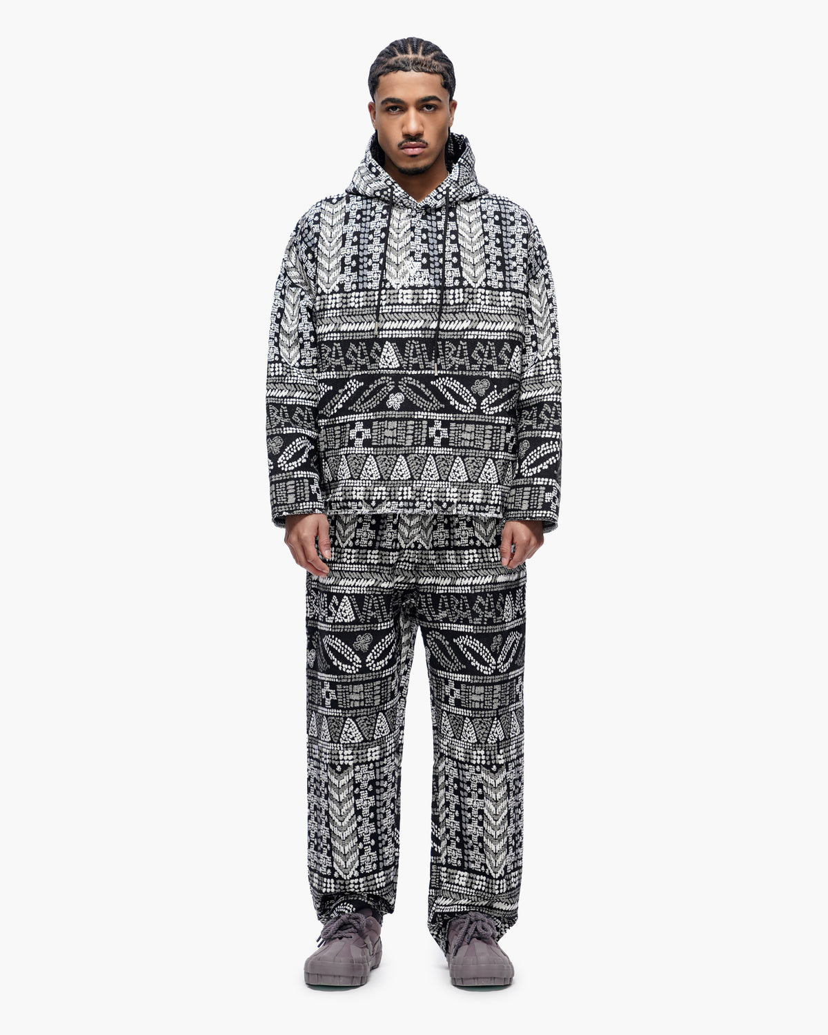 Winter Black Woven Pants