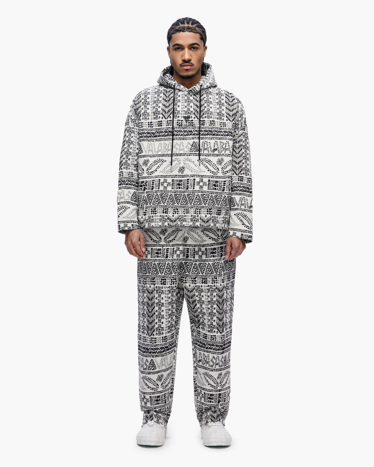 Winter White Woven Pants