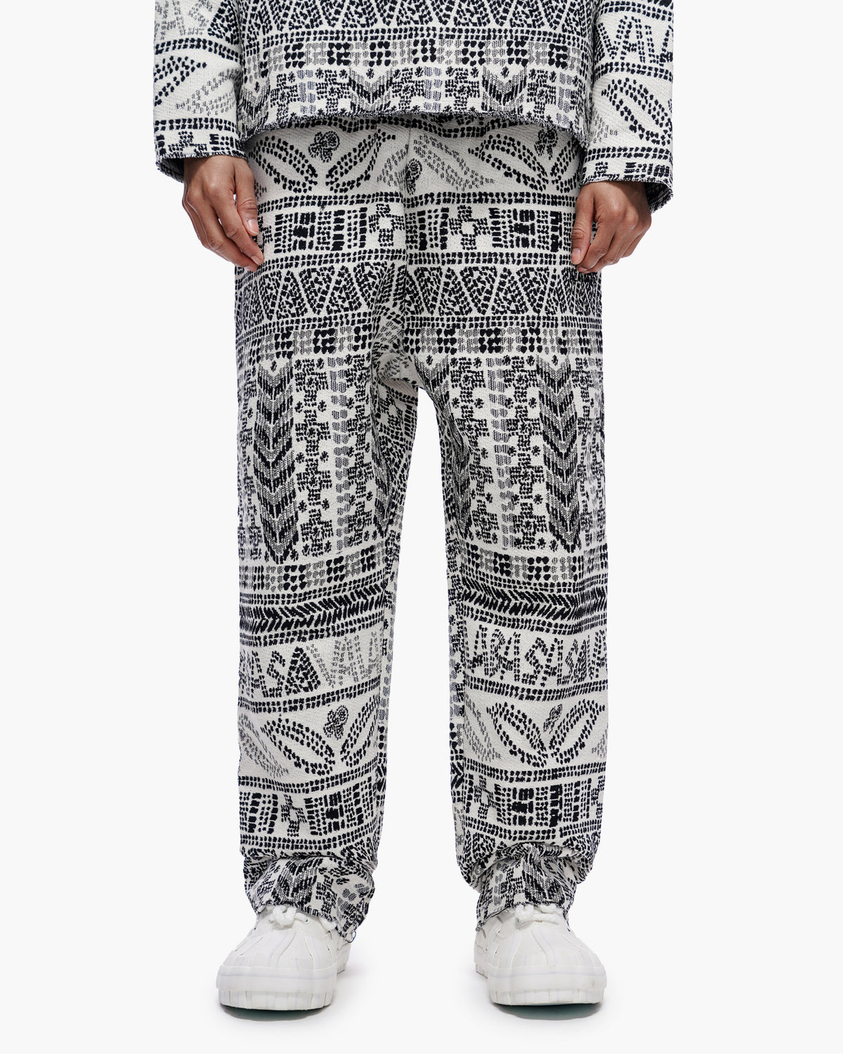 Winter White Woven Pants