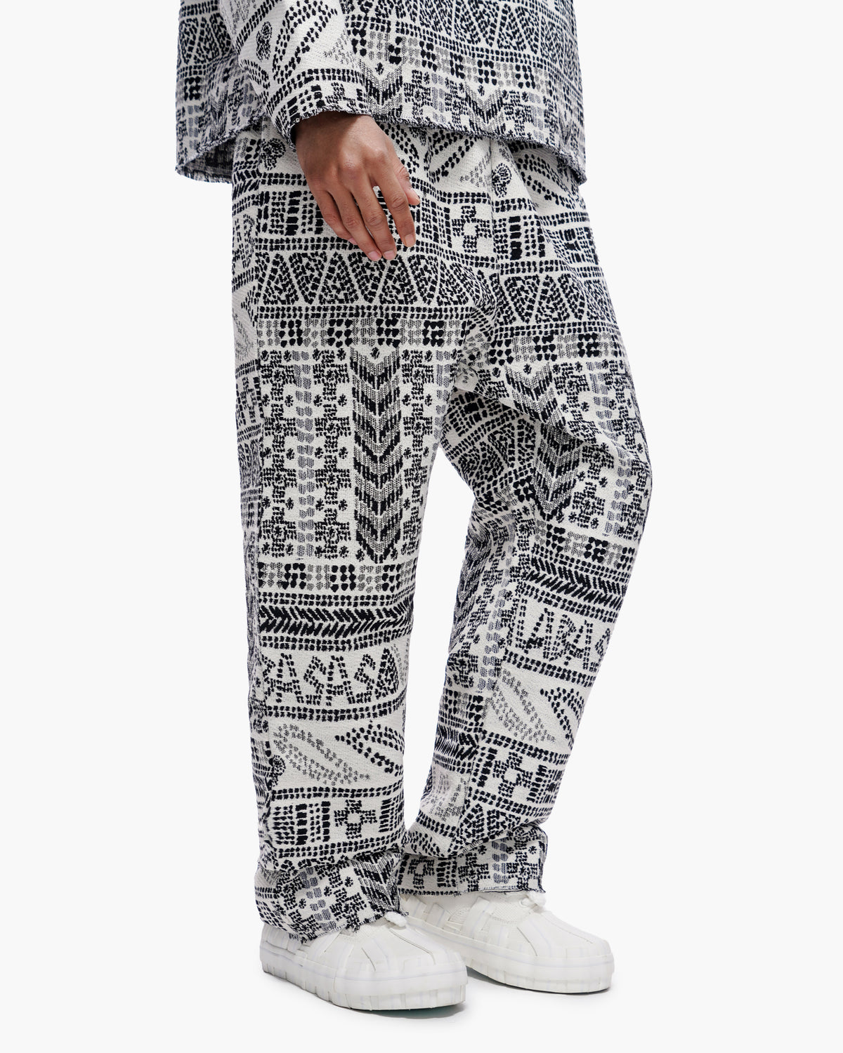 Winter White Woven Pants