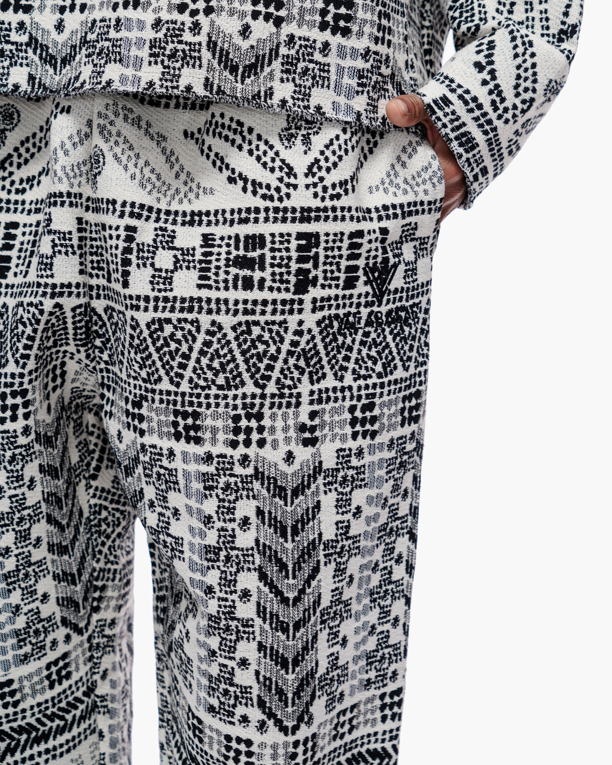 Winter White Woven Pants