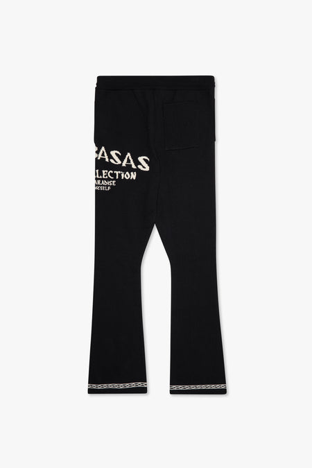 "Lost In" Black Stacked Pants