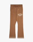 "Lost In" Brown Stacked Pants