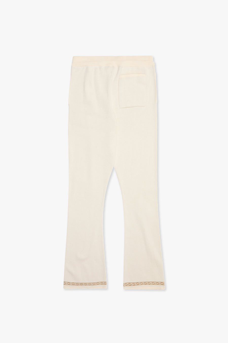 "Lost In" Cream Stacked Pants