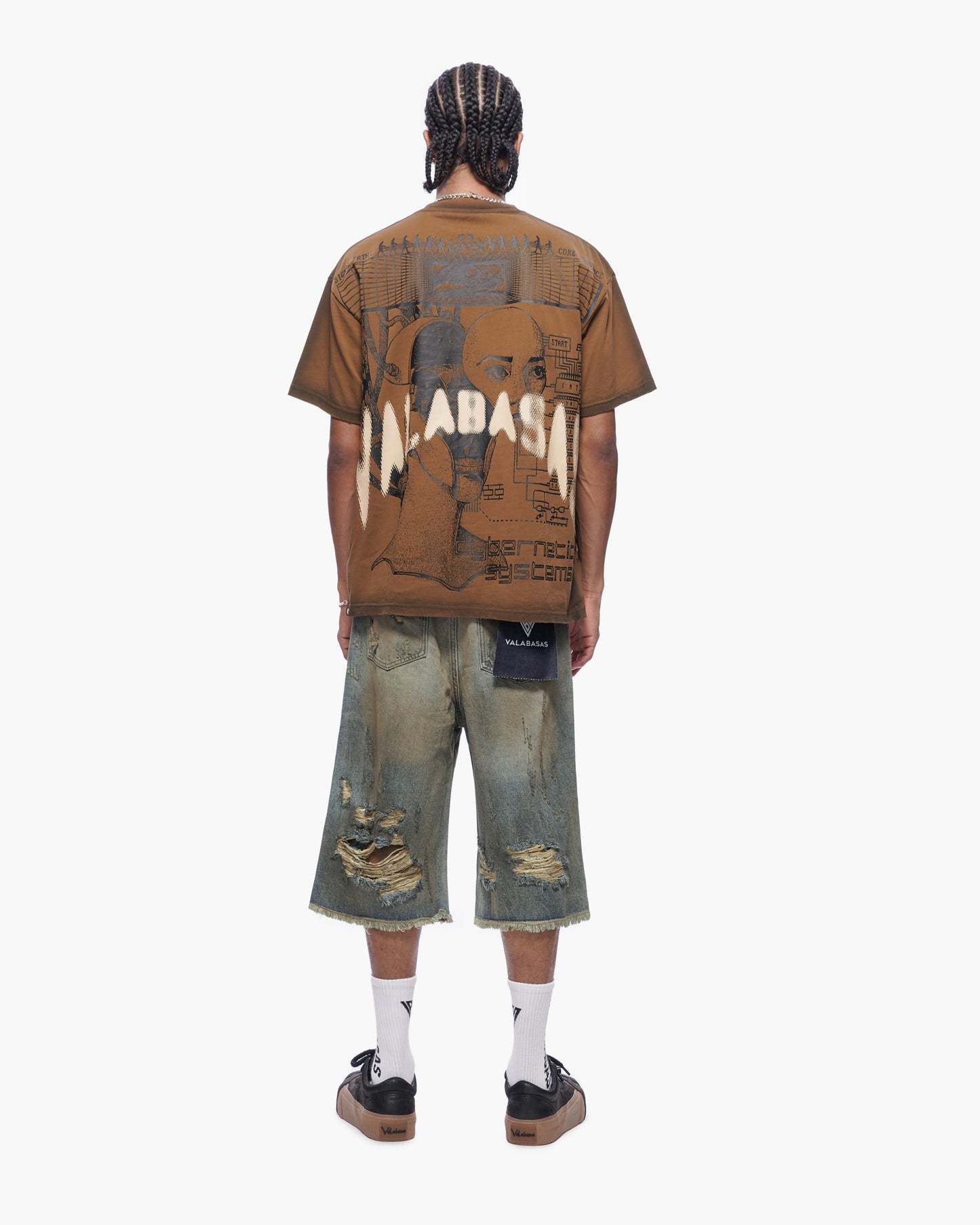 Snapped Dirty Vintage Blue Jorts