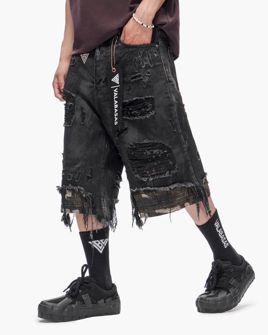 Plunder Jorts Black Wash