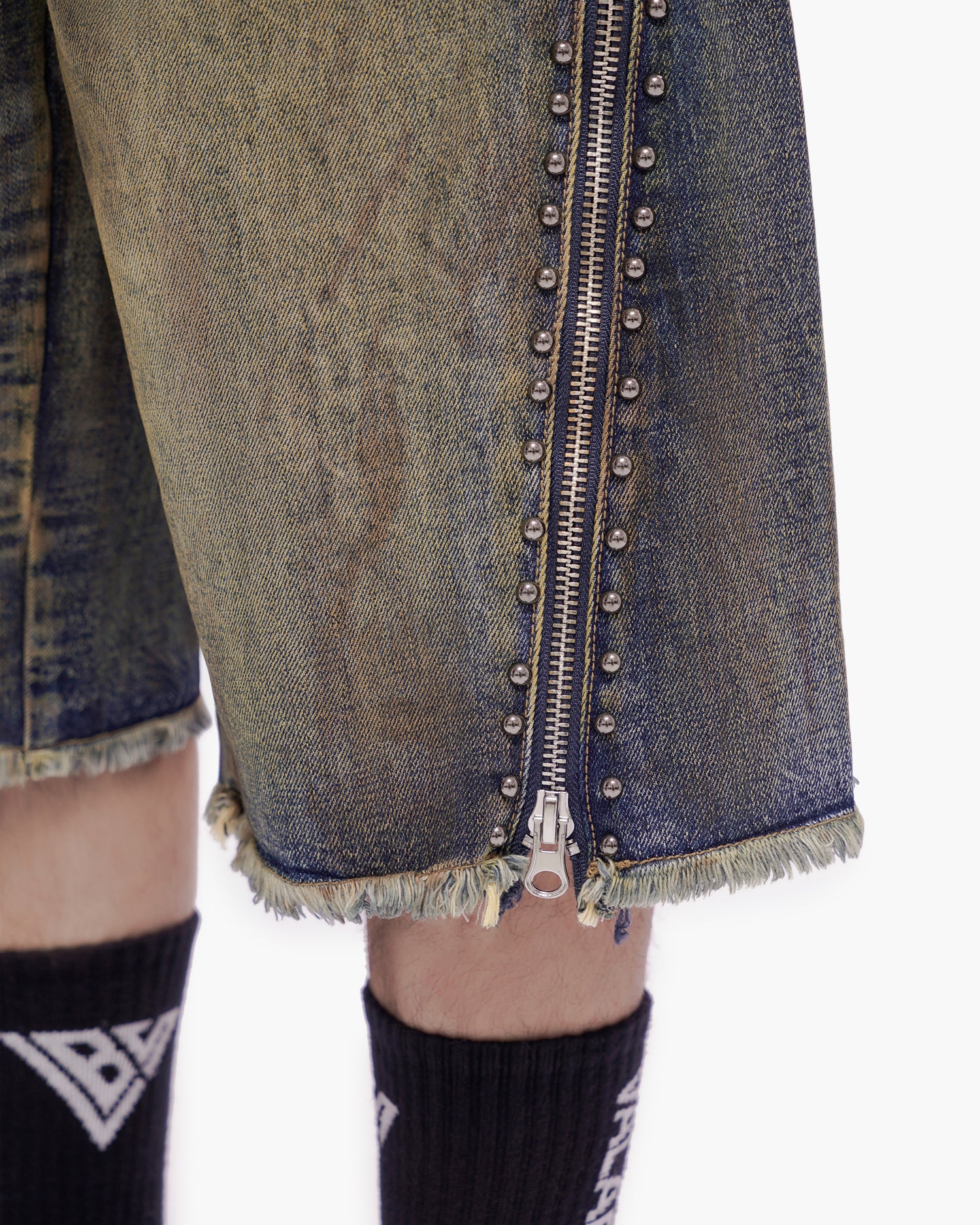 VALABASAS Chosen Jorts Dark Blue Vintage bottom full-closeup view