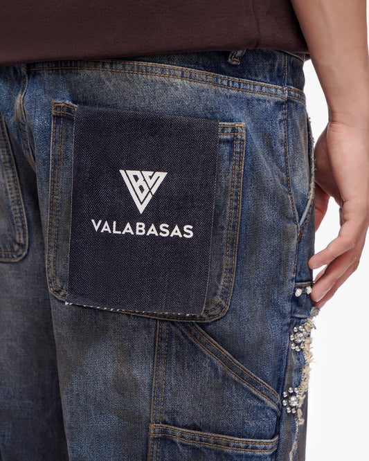 Resident Denim Shorts Dirty Blue
