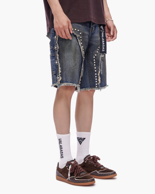 Resident Denim Shorts Dirty Blue