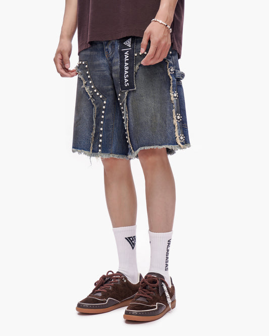 Resident Denim Shorts Dirty Blue