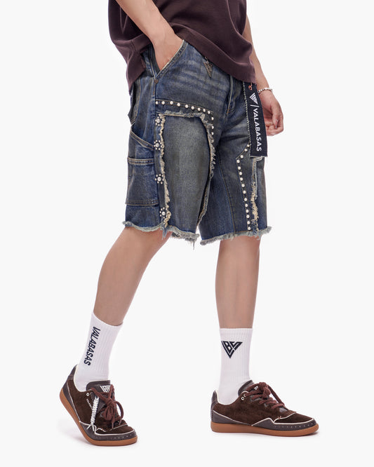 Resident Denim Shorts Dirty Blue