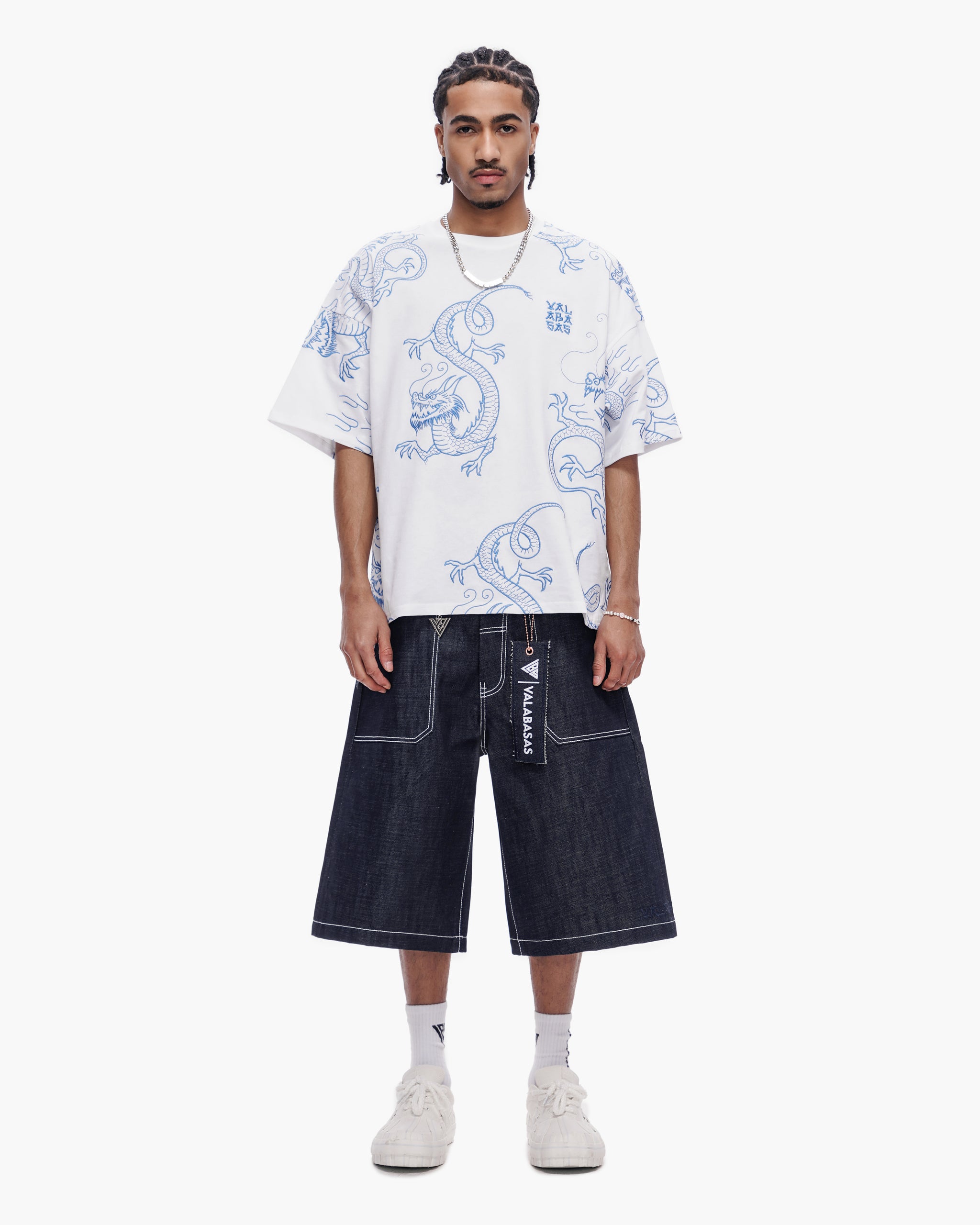 Kaze Baggy Jorts Indigo