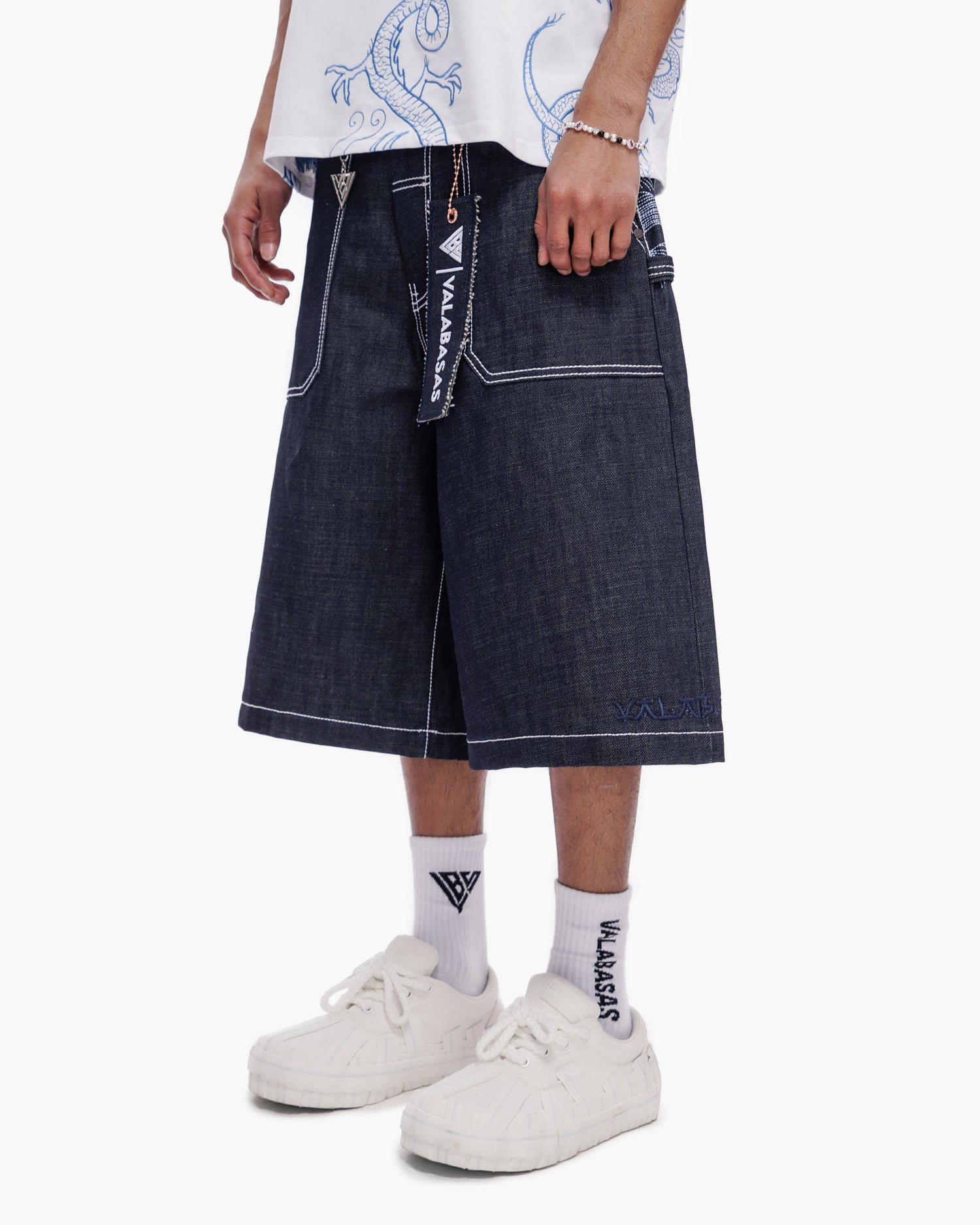 Kaze Baggy Jorts Indigo