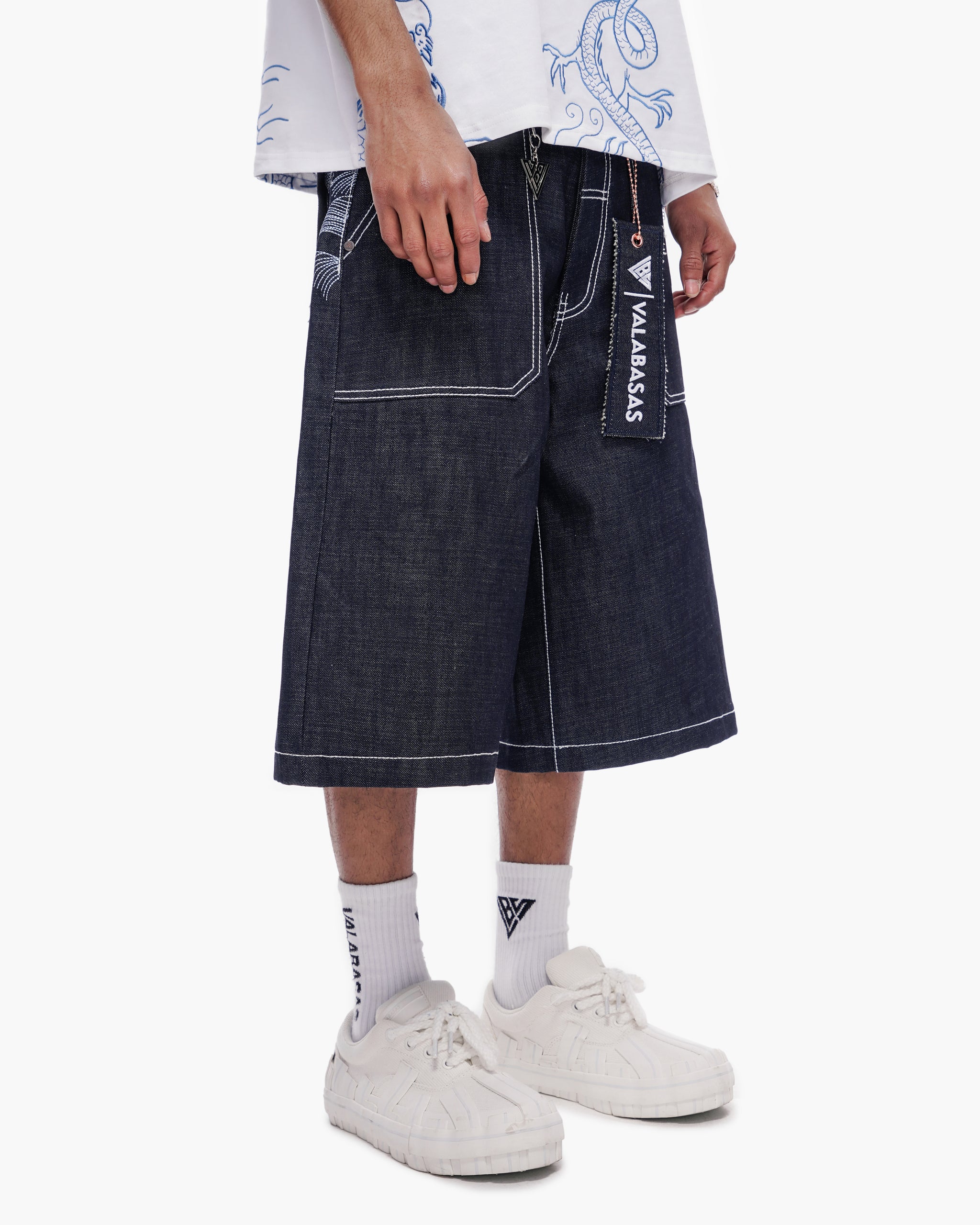 Kaze Baggy Jorts Indigo