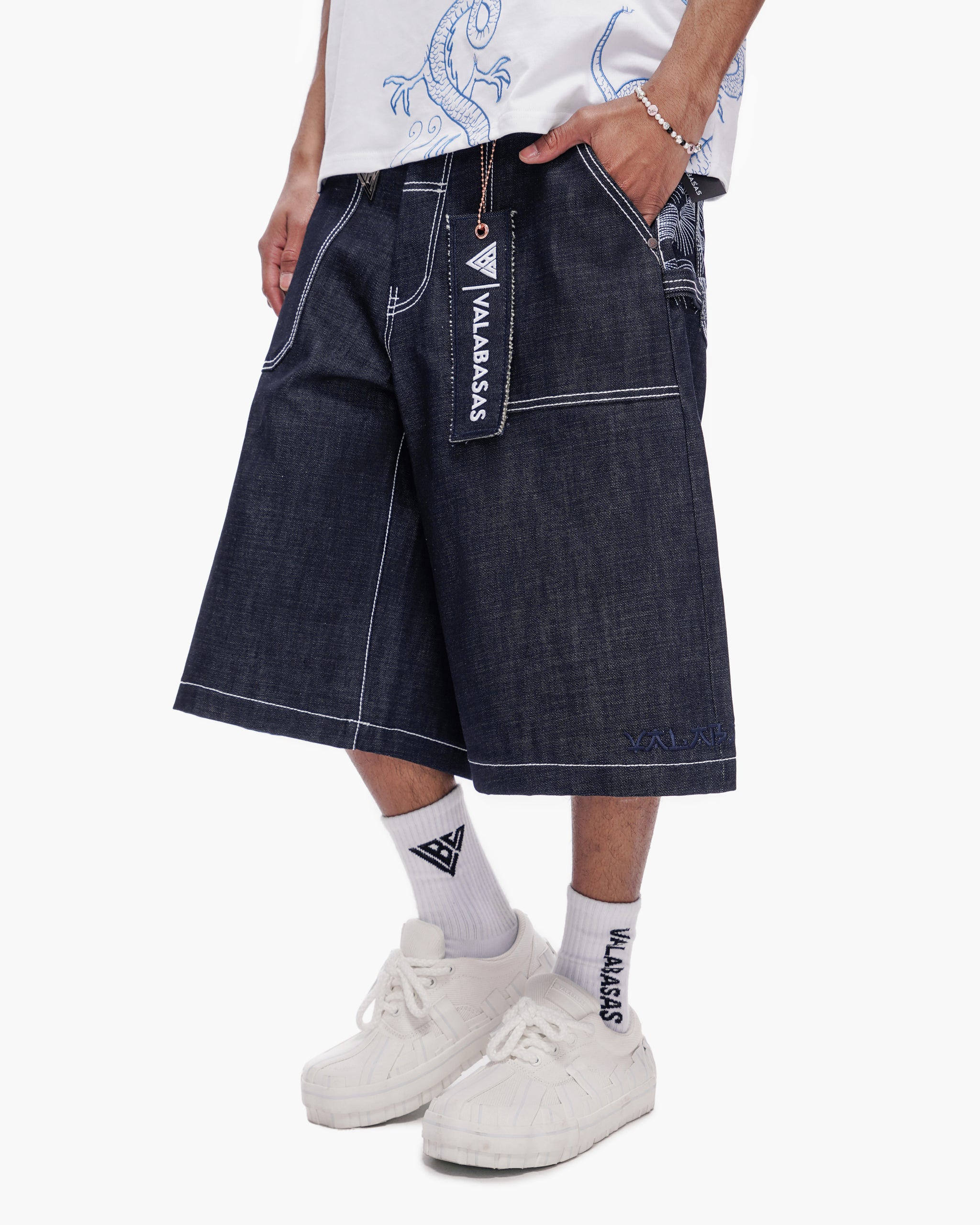 Kaze Baggy Jorts Indigo