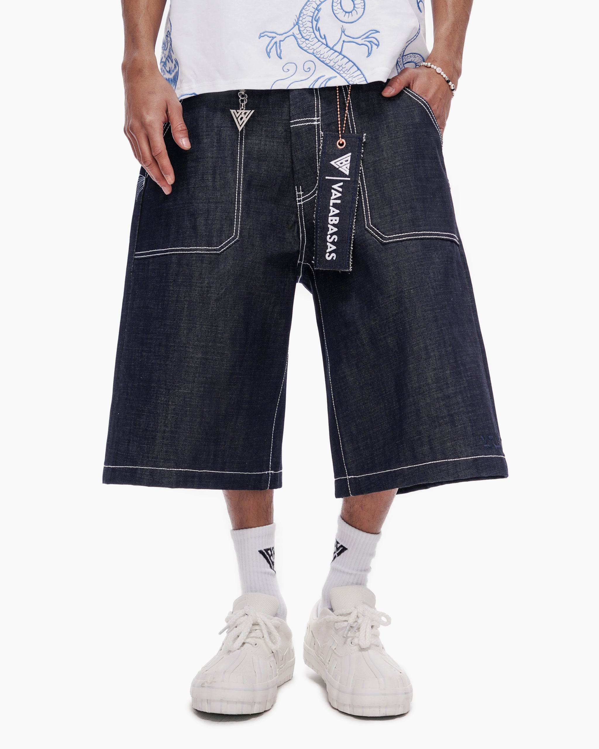 Kaze Baggy Jorts Indigo