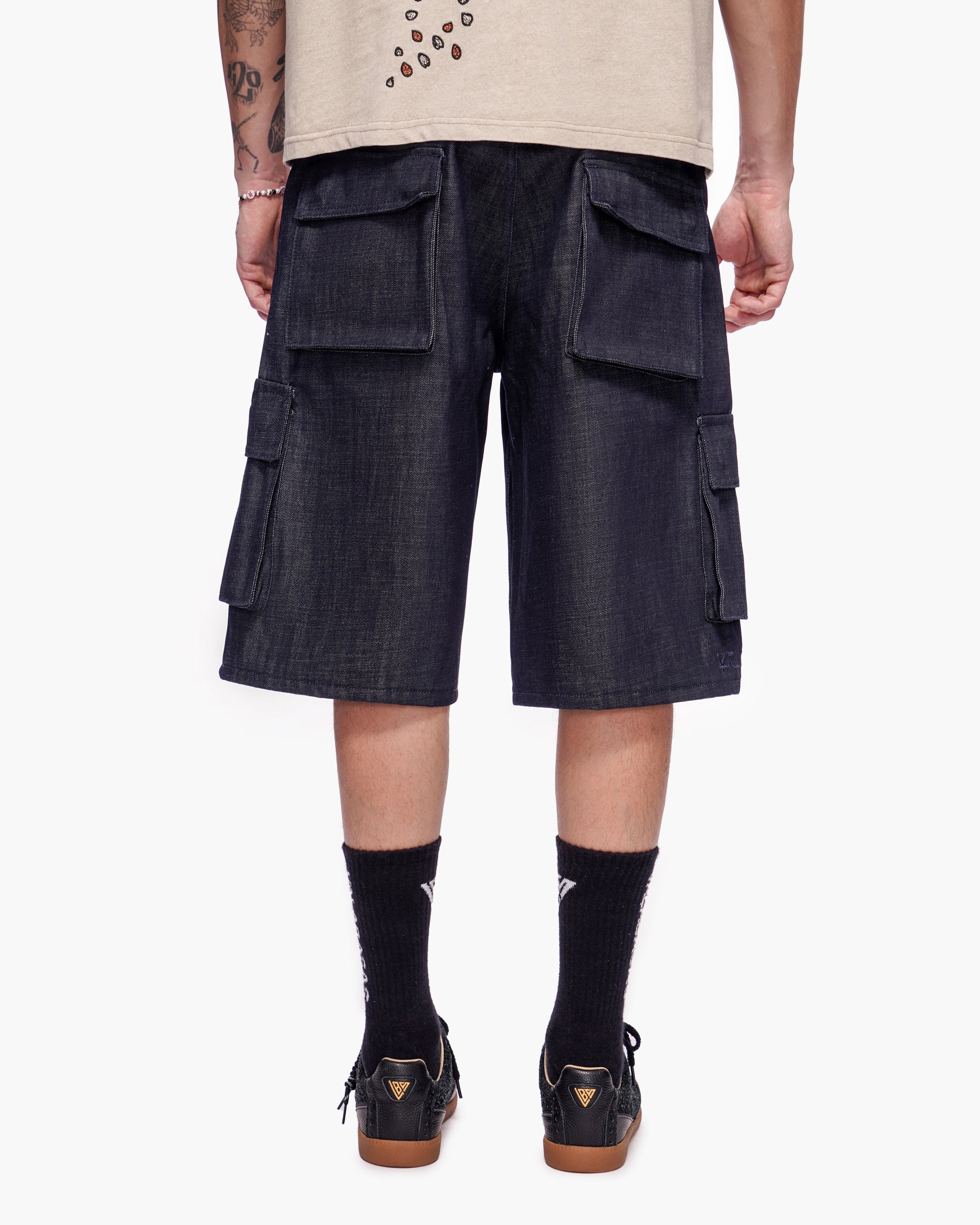 Graviku Baggy Cargo Jorts Indigo