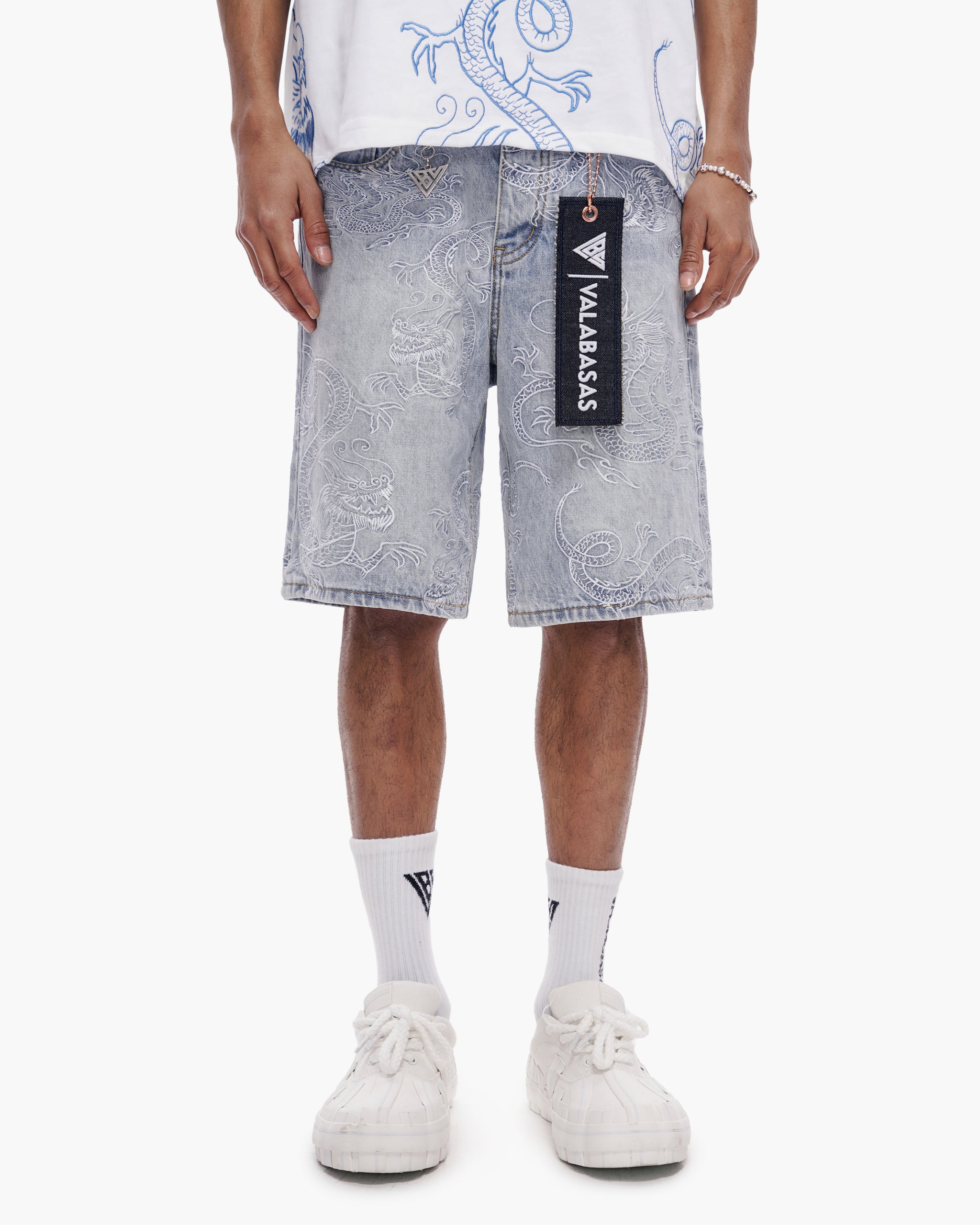 Ganru Shorts Light Blue Wash