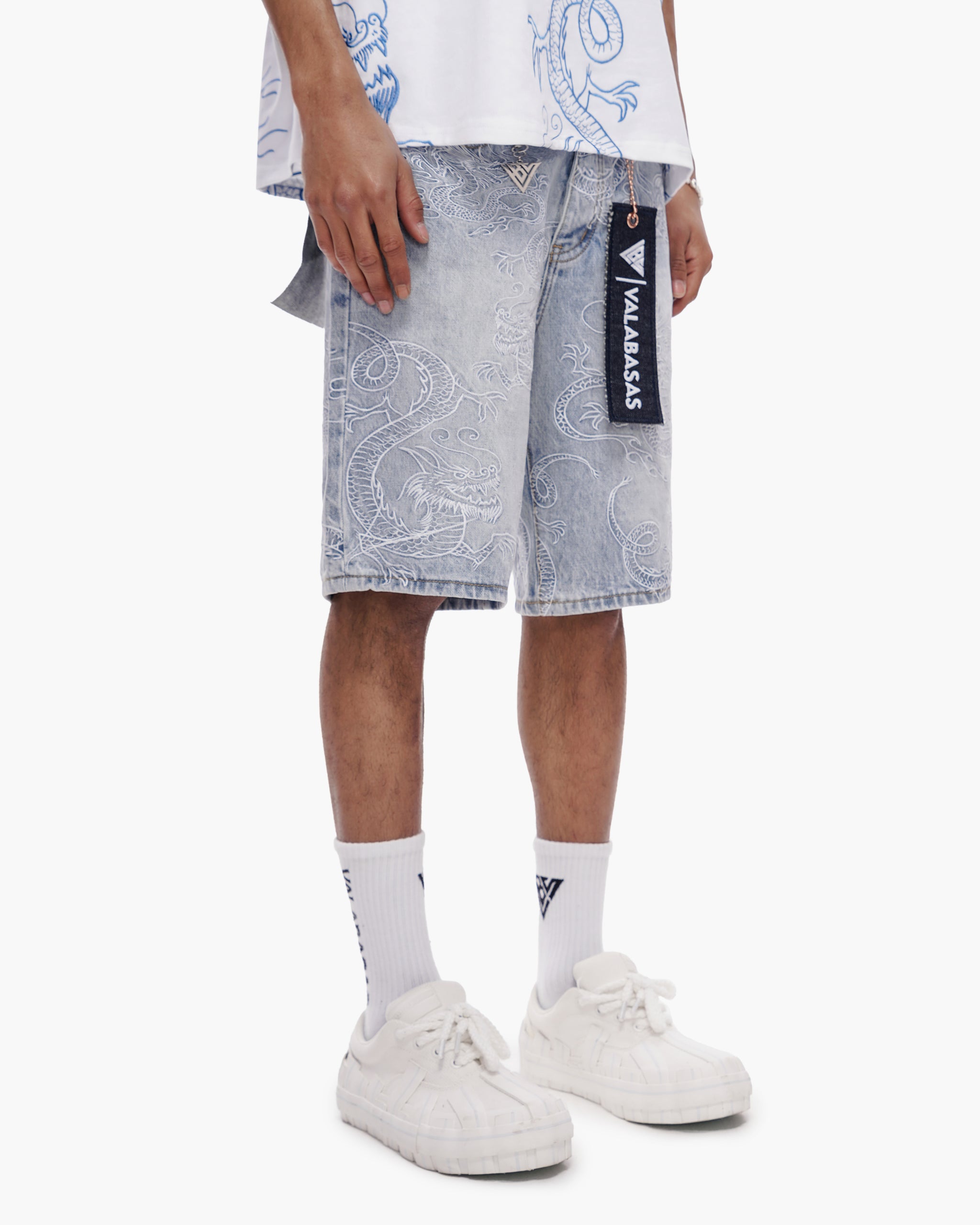 Ganru Shorts Light Blue Wash