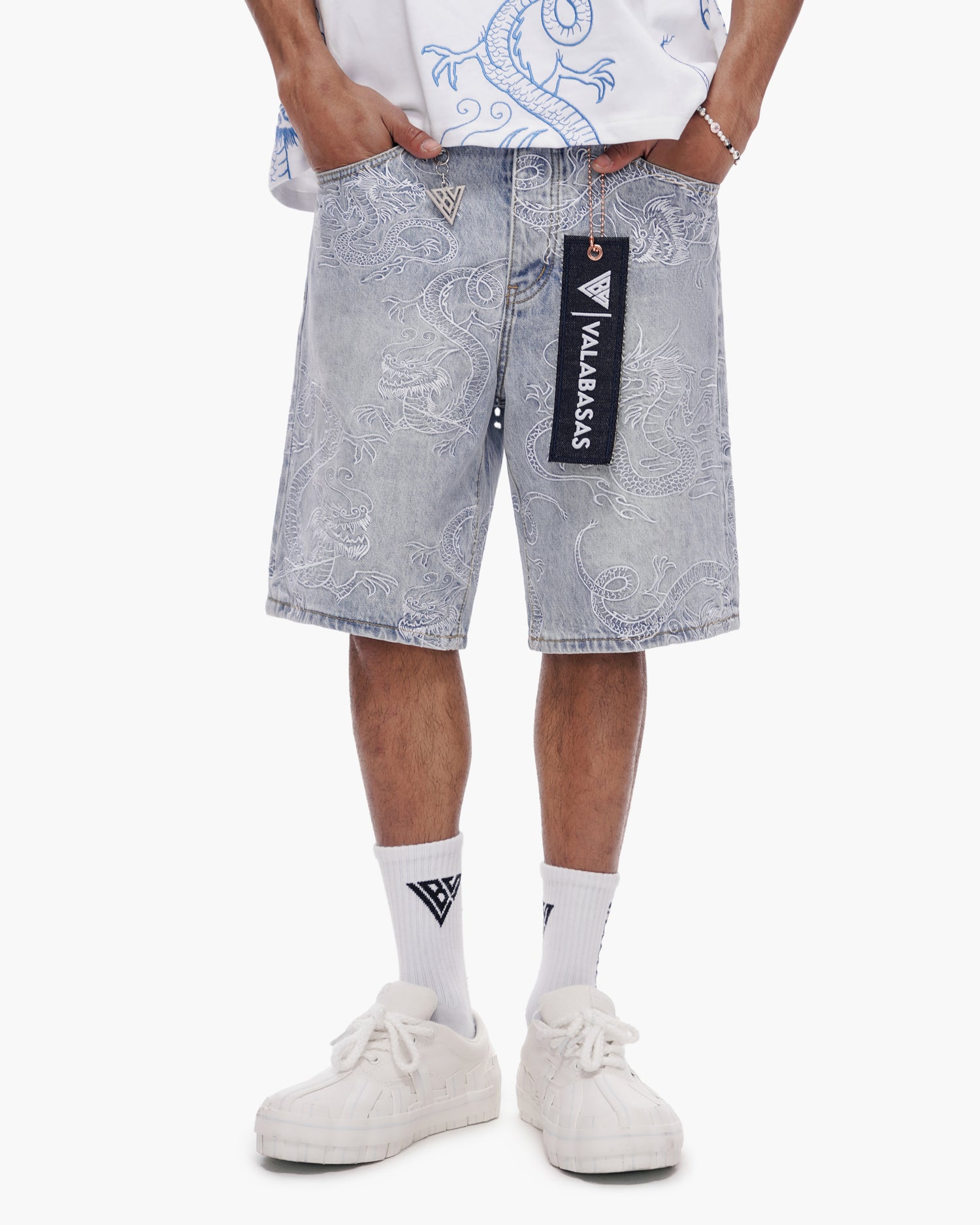 Ganru Shorts Light Blue Wash