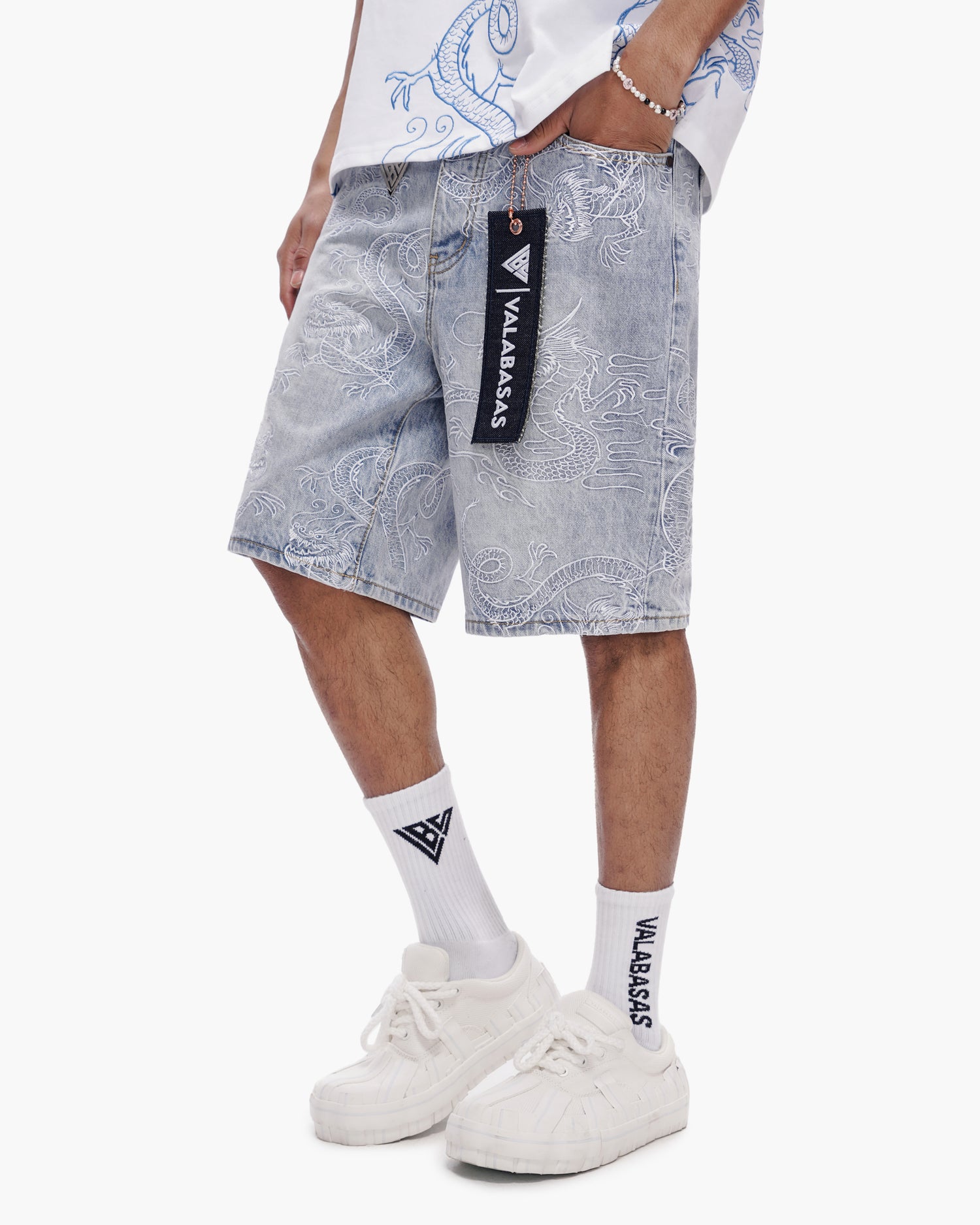 Ganru Shorts Light Blue Wash