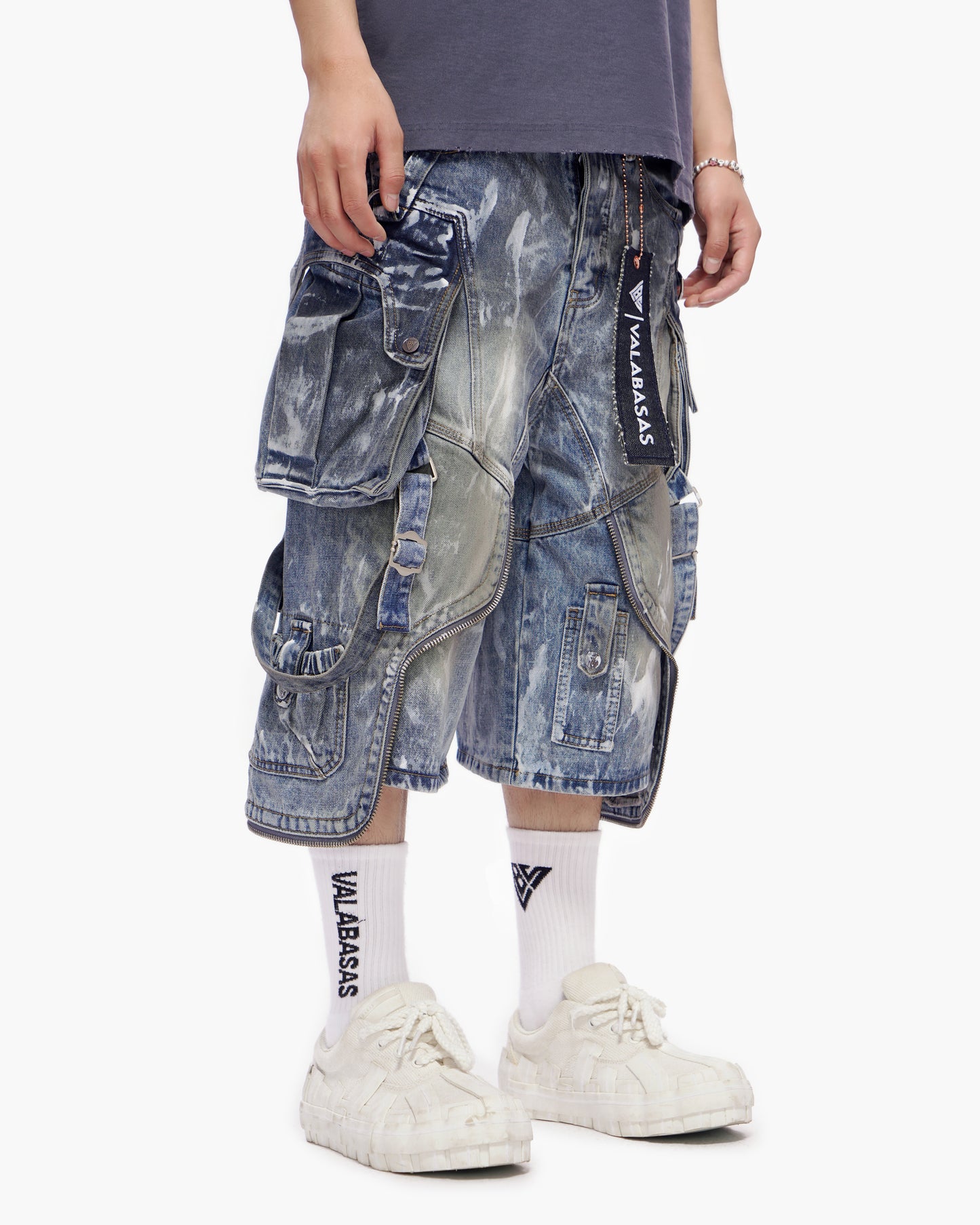 Osama Jorts Dirty Blue Wash