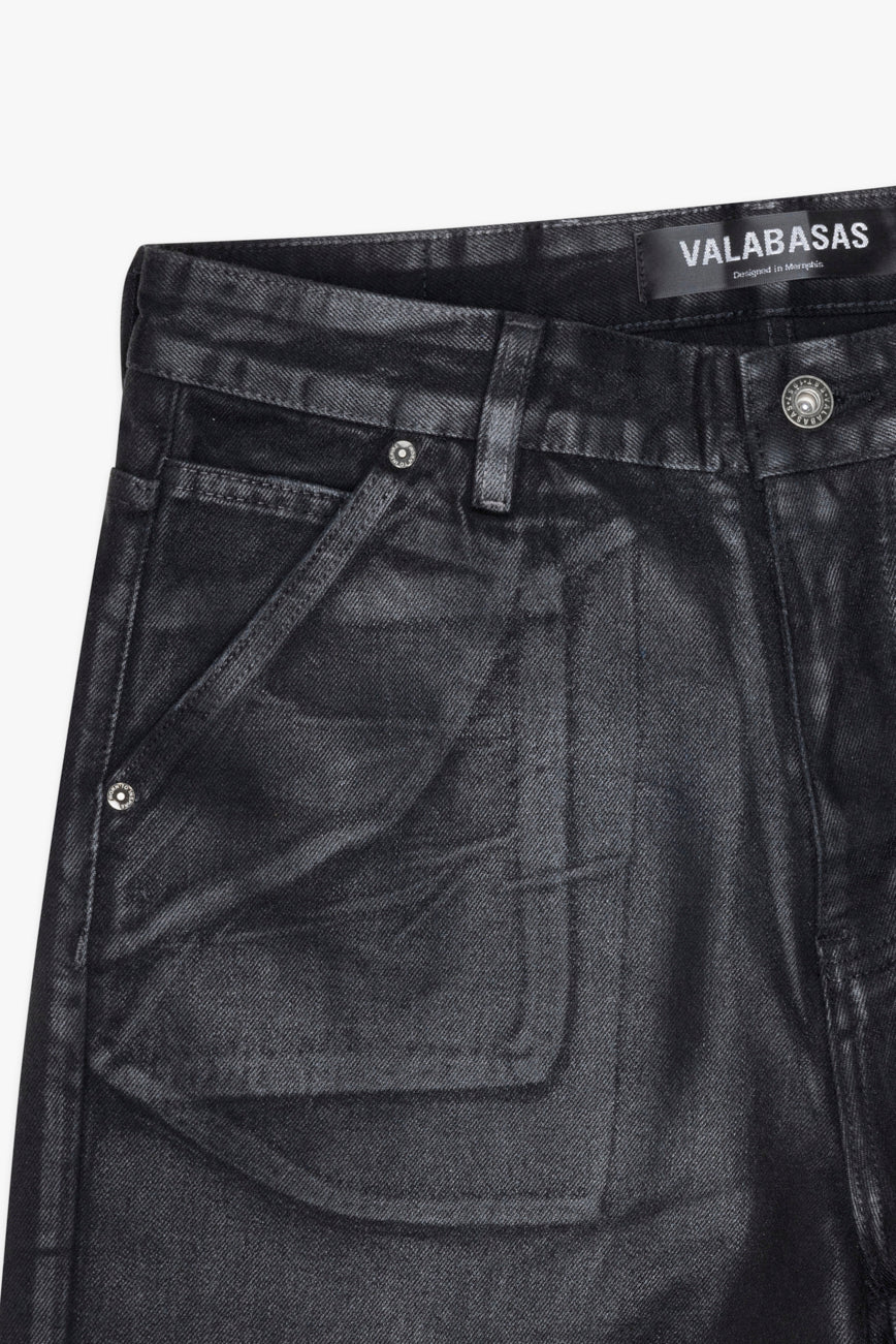 Mr.Shorts Black Wash Waxed