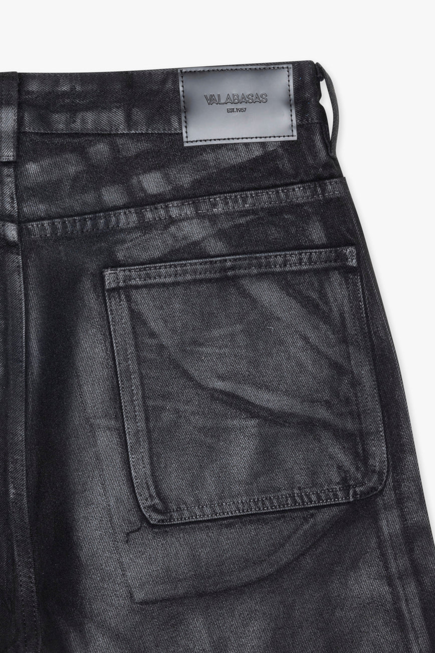 Mr.Shorts Black Wash Waxed