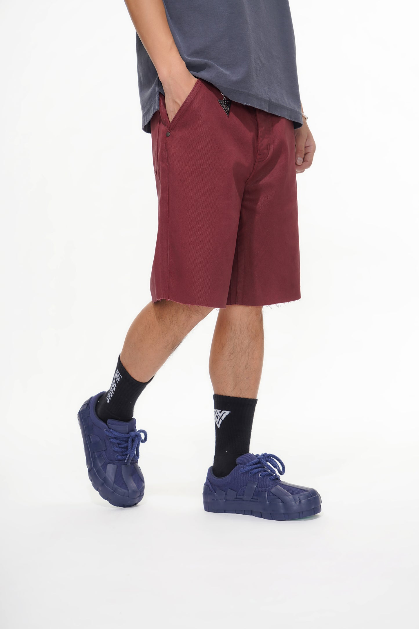 Mr.Shorts Burgundy Waxed Jorts